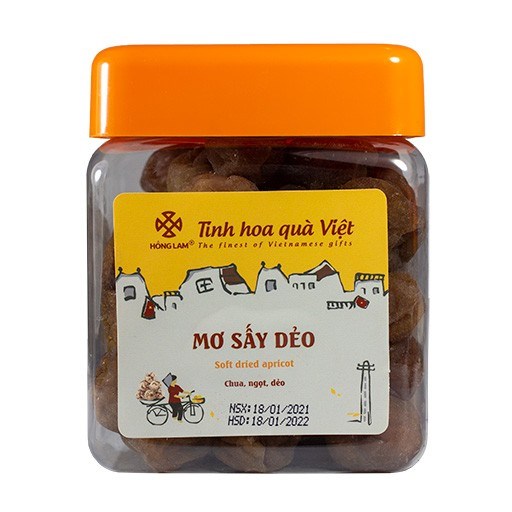 Ô MAI MƠ SẤY DẺO HỒNG LAM (HỘP 200G,300G,500G)