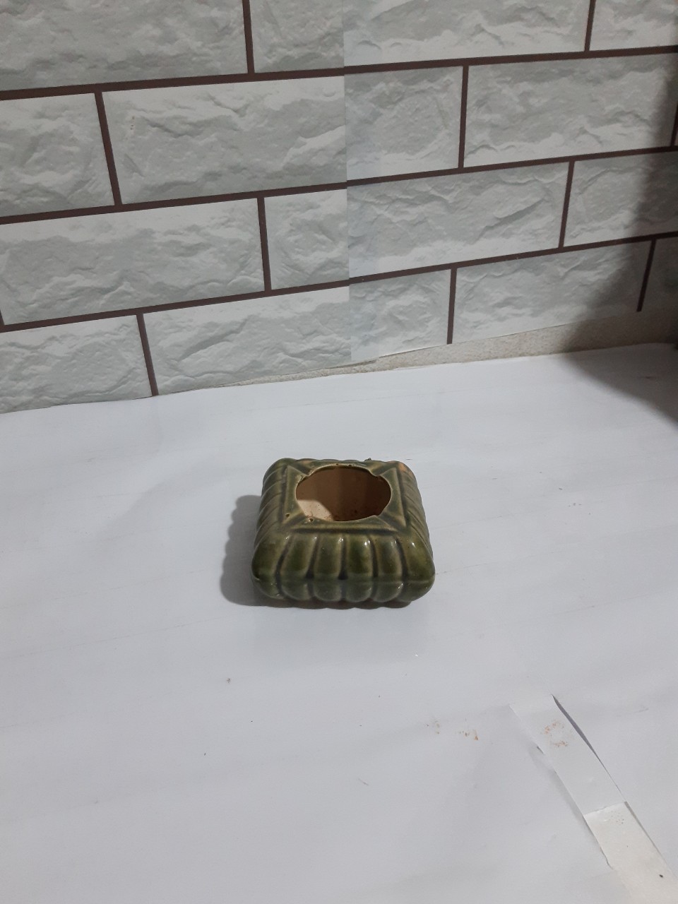 [HCM]Gạt tàn men xanh xưa 5*10 cm