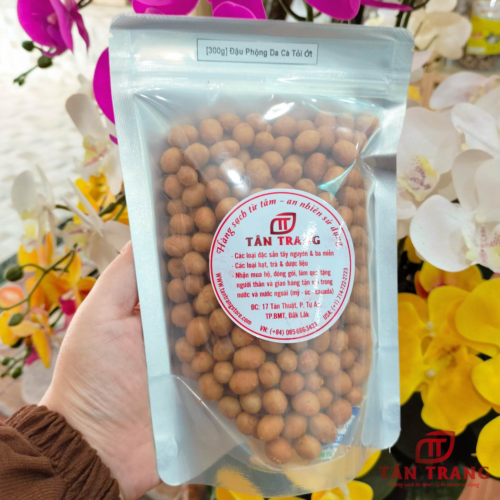 Đậu phộng da cá tỏi ớt