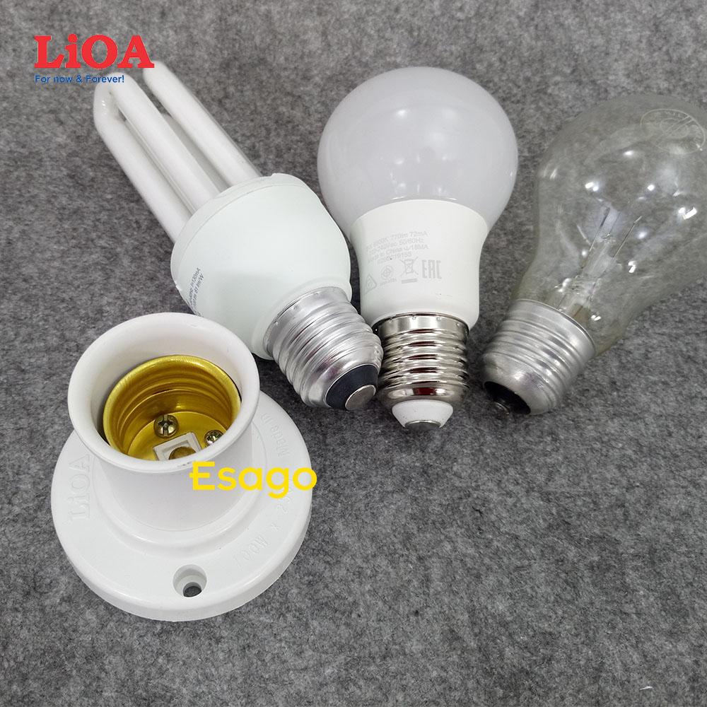 [HCM]Đui đèn vuông góc 90 độ đui xoáy E27 LiOA - DDX90