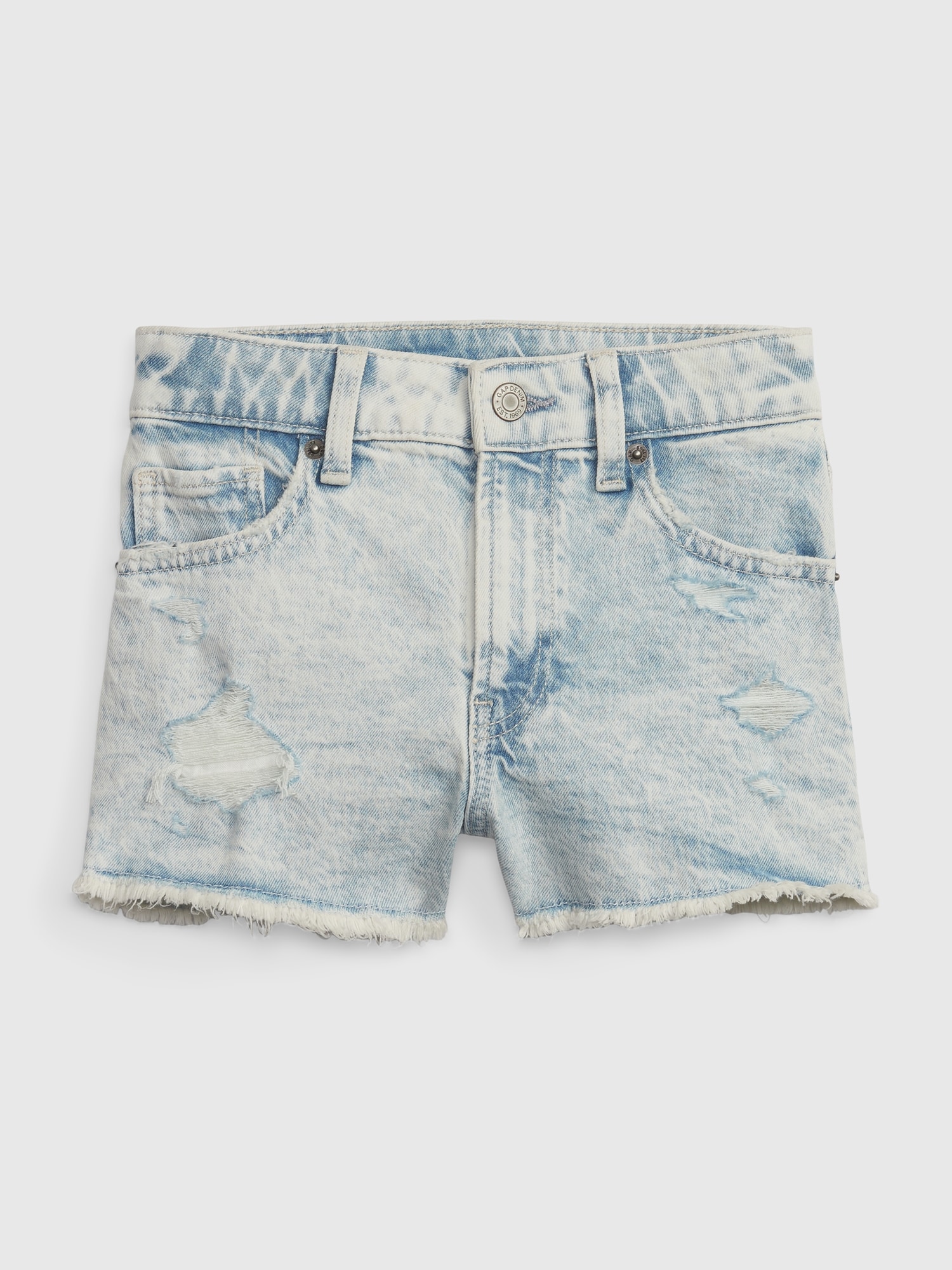 Gap - quần short jeans bé gái - high rise shortie 600944-00