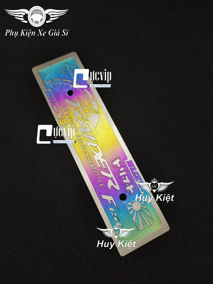 Bảng tên raider titan điện phân 3d mẫu vip ms5366