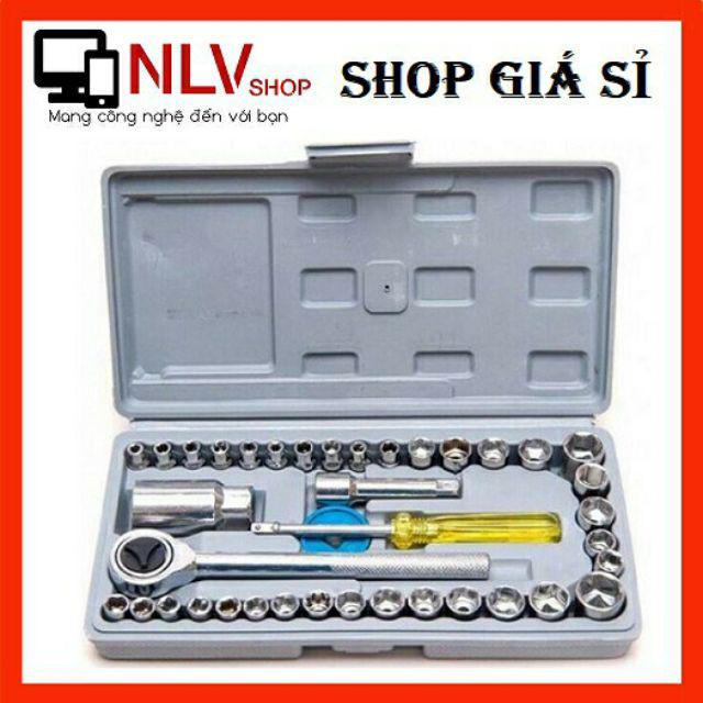 Bộ Dụng Cụ Sửa Chữa Ô Tô Và Xe Máy Gồm 39 Dụng Cụ Và 1 Hộp Đựng Tiện Lợi - Bộ Đồ Nghề 40 Thiết Bị AIWA
