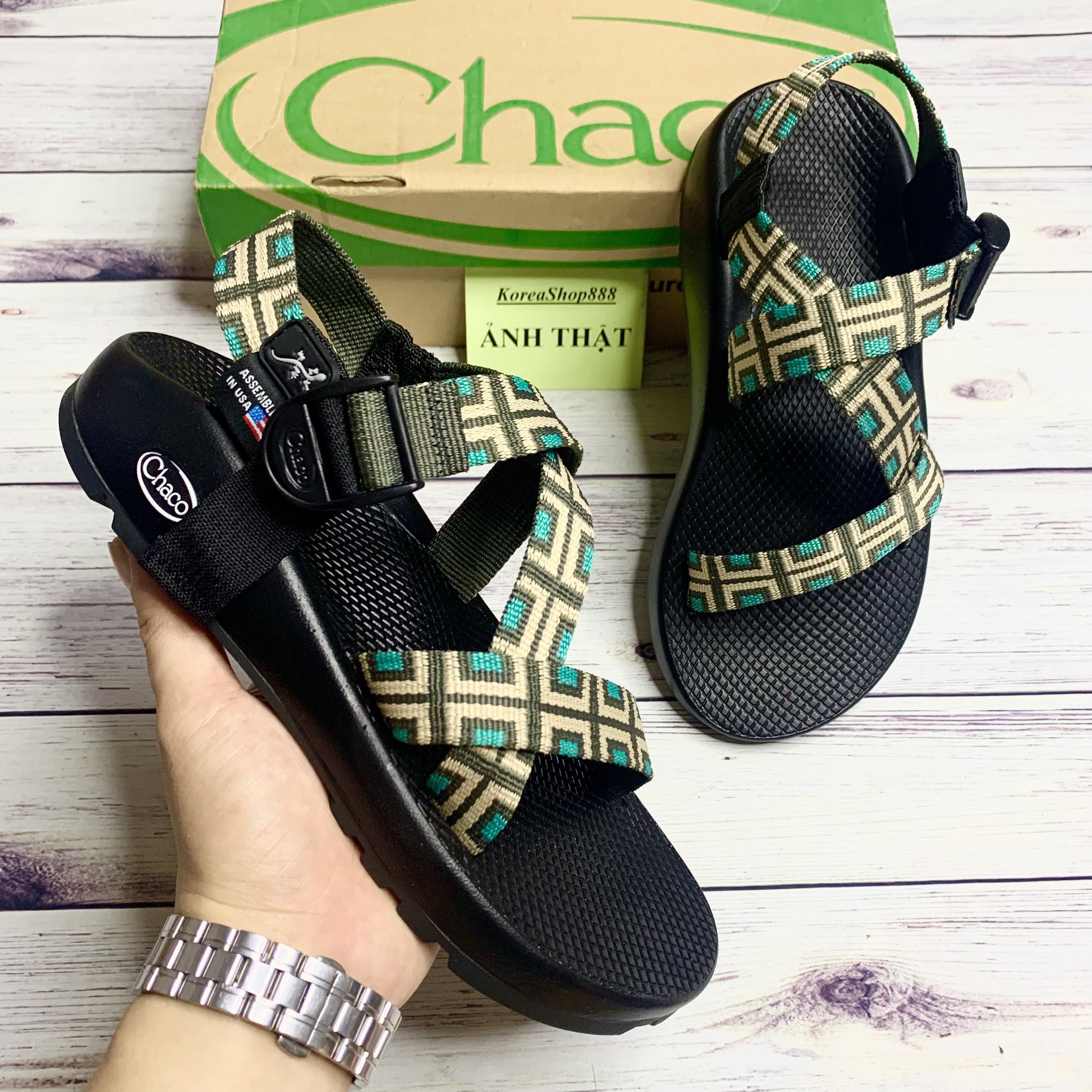 Dép Sandal Nam Nữ Chaco Quai Dù D145