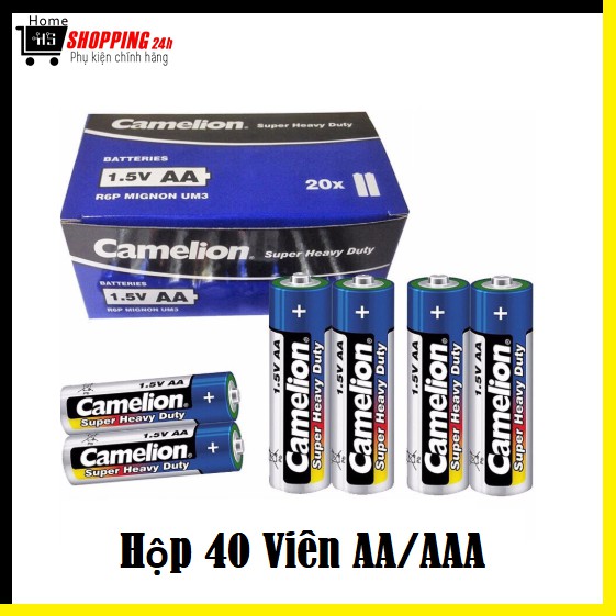 Pin camelion 1.5v hộp 40 viên pin tiểu aa/ aaa