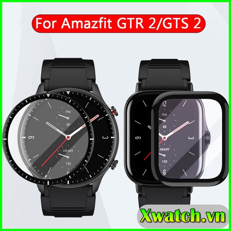 Dán màn hình cường lực amazfit gtr 2 gtr 2e gts 2 3d dẻo full màn