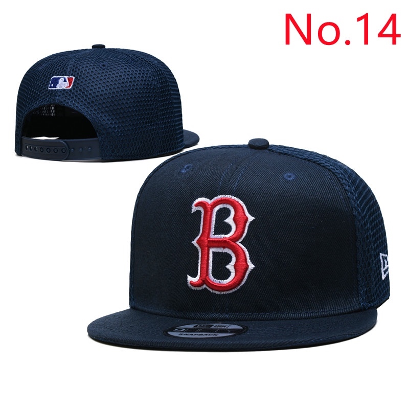 Ready Stock 20 Style MLB Boston Red Sox Adjustable Hat Baseball Cap Flat Cap Multi Color