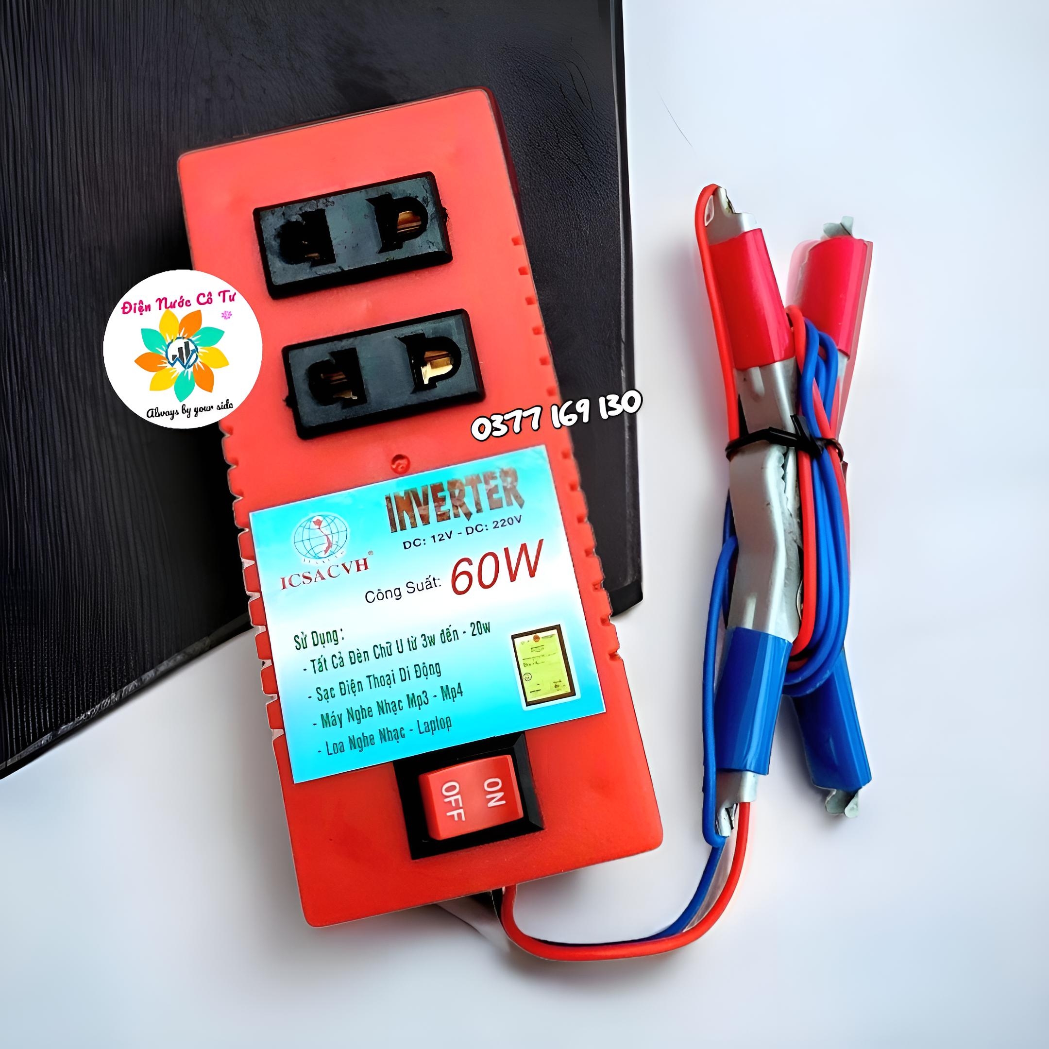 Inverter 12V ra 220V 60W