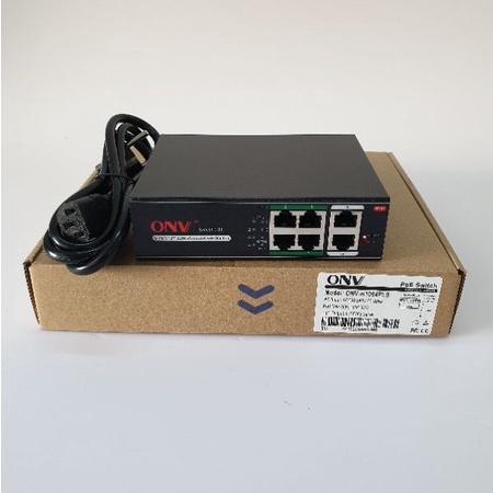 Switch PoE chính hãng ONV 4 cổng + 2 cổng Uplink Model ONV-H1064PHC (BH 12 Tháng)