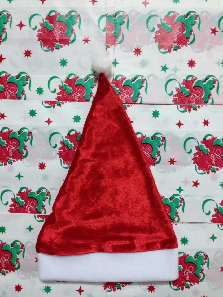 Mũ ông già Noel chất vải Nhung - Size trẻ em