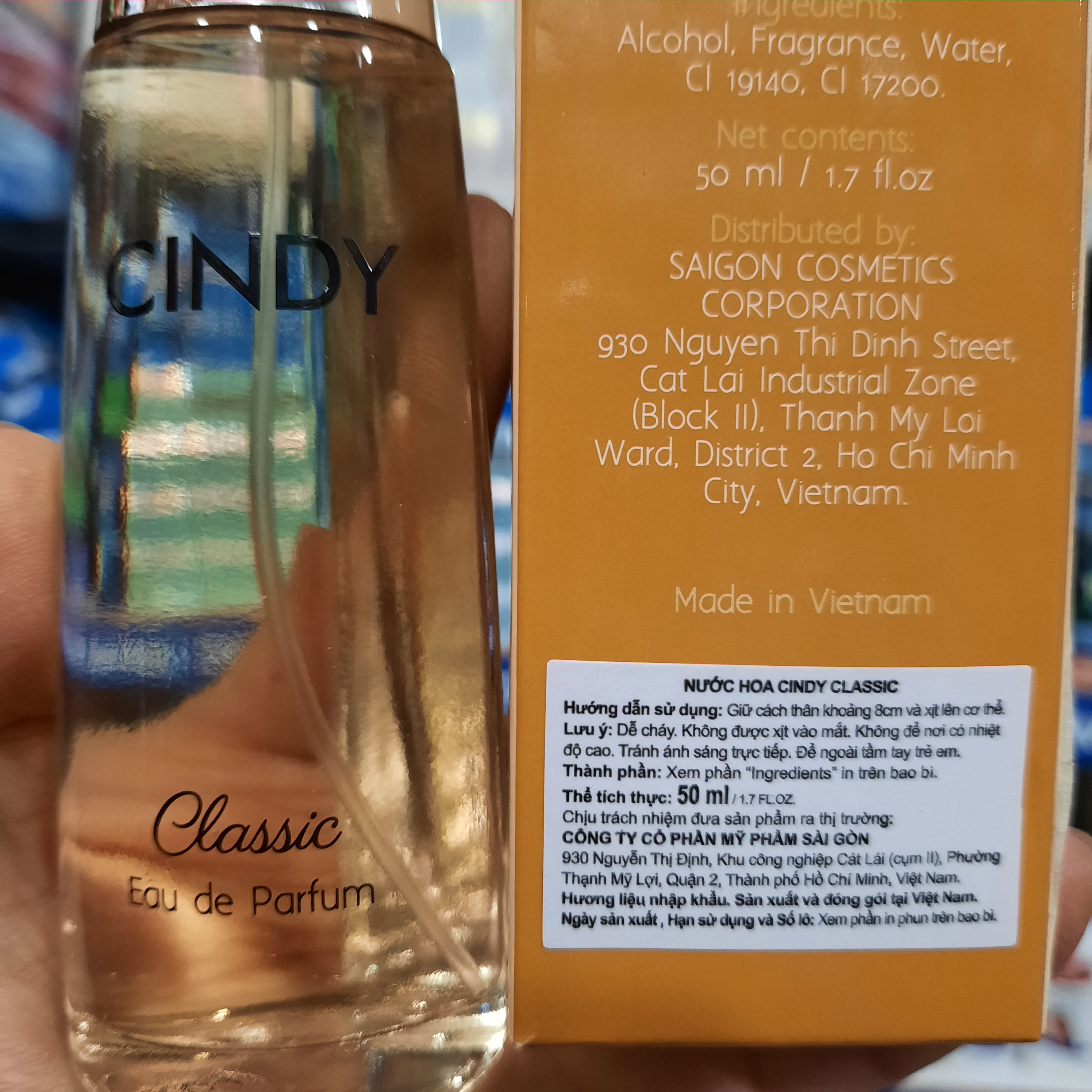 Nước Hoa Nữ Cindy Classic 50ml Chính Hãng