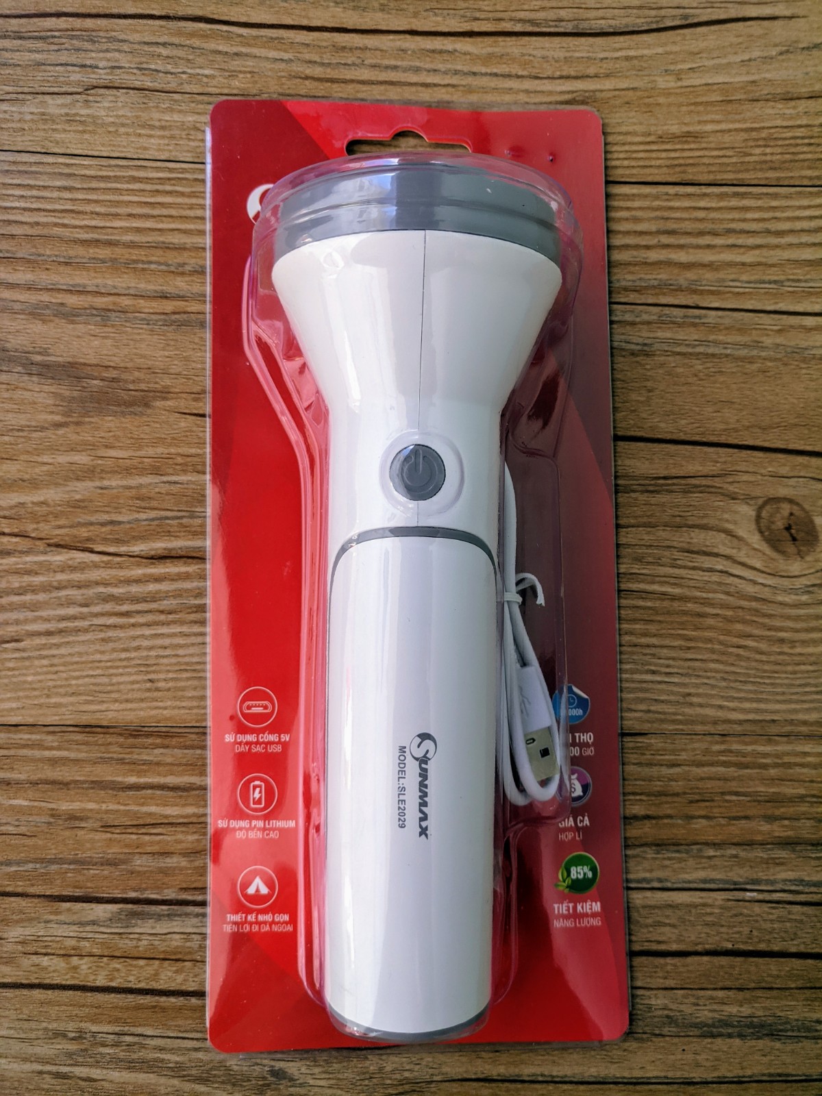[HCM]ĐÈN PIN LED ĐA NĂNG SUNMAX SLE2029/3W