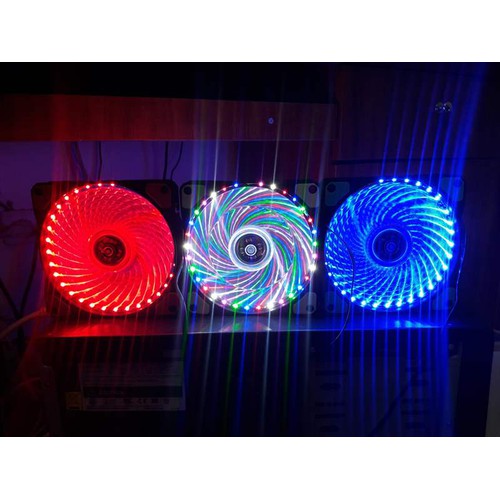 Quạt làm mát cpu | fan case led 33 bóng màu ĐỎ