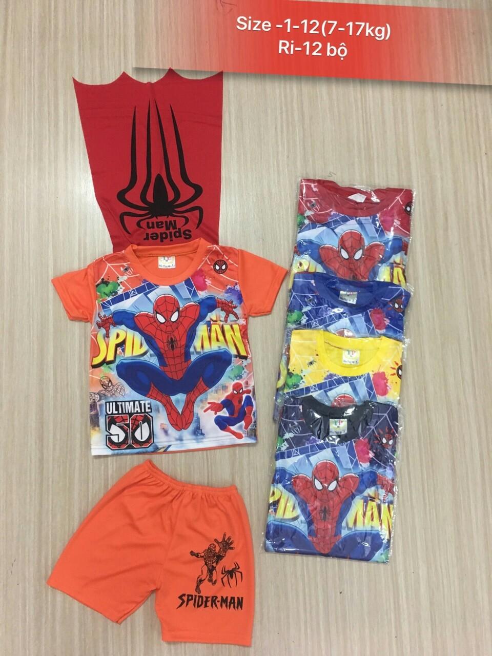 Combo 3 bộ siêu nhân bé trai có cánh 15-30kg
