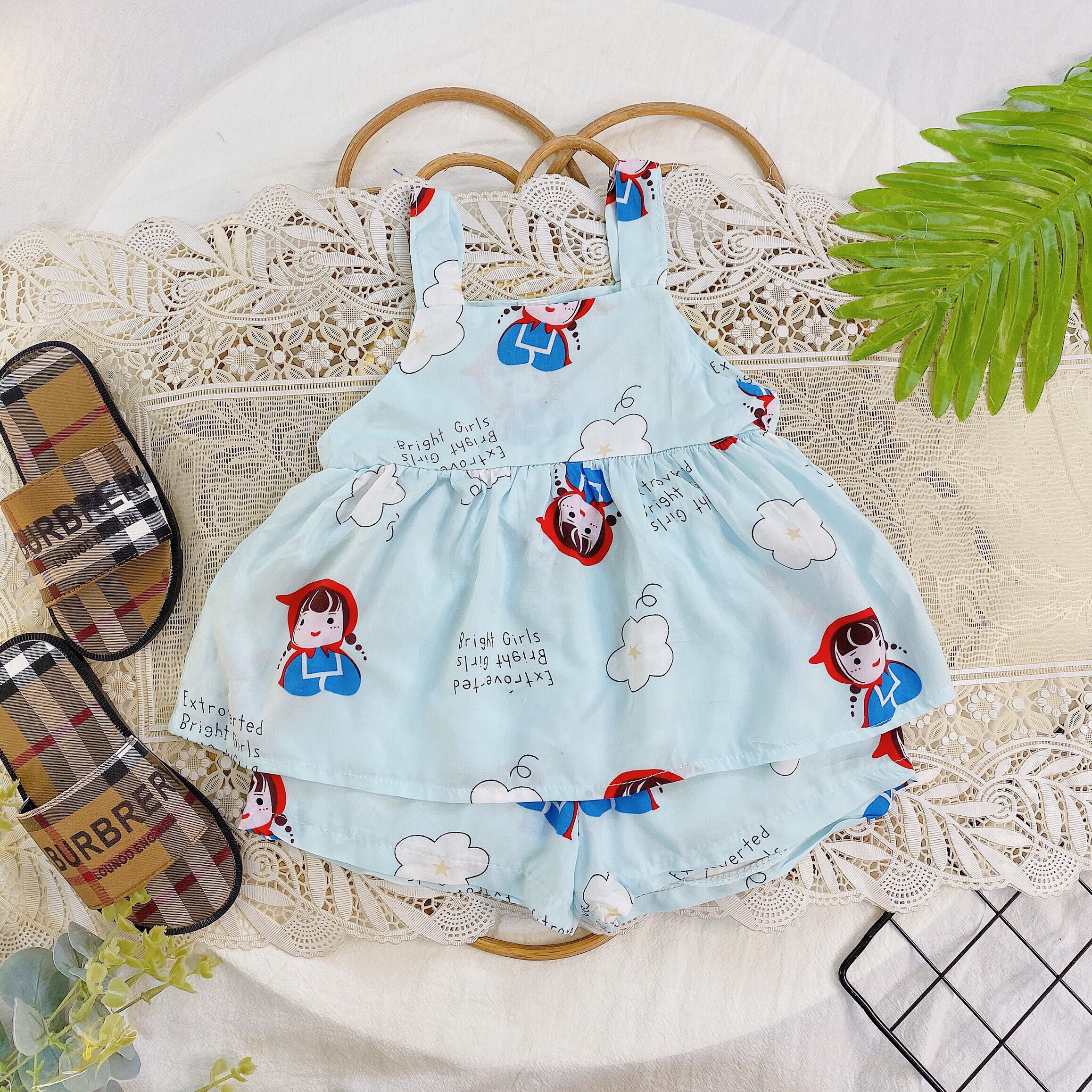 [HCM]BỘ LANH 2 DÂY CHO BÉ GÁI 7KG - 18KG