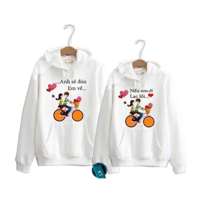 Áo hoodie đôi anh sẽ đón em về kth1019