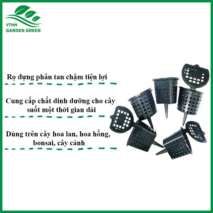 5 Cái giỏ đựng phân tan chậm - Rọ đựng phân cho hoa lan cây kiểng bonsai