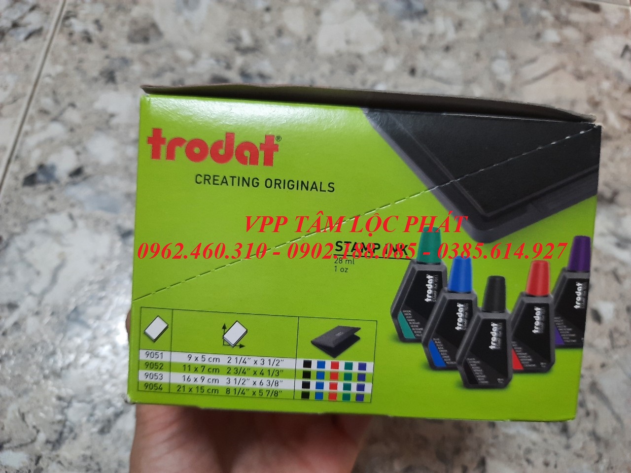 Mực dấu Trodat 28ml/lọ (CHÍNH HÃNG) - Mực đóng dấu