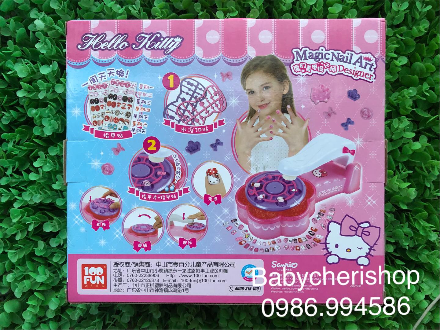 ĐỒ CHƠI LÀM NAIL SÁNG TẠO ELSA - KITTY CHO BÉ
