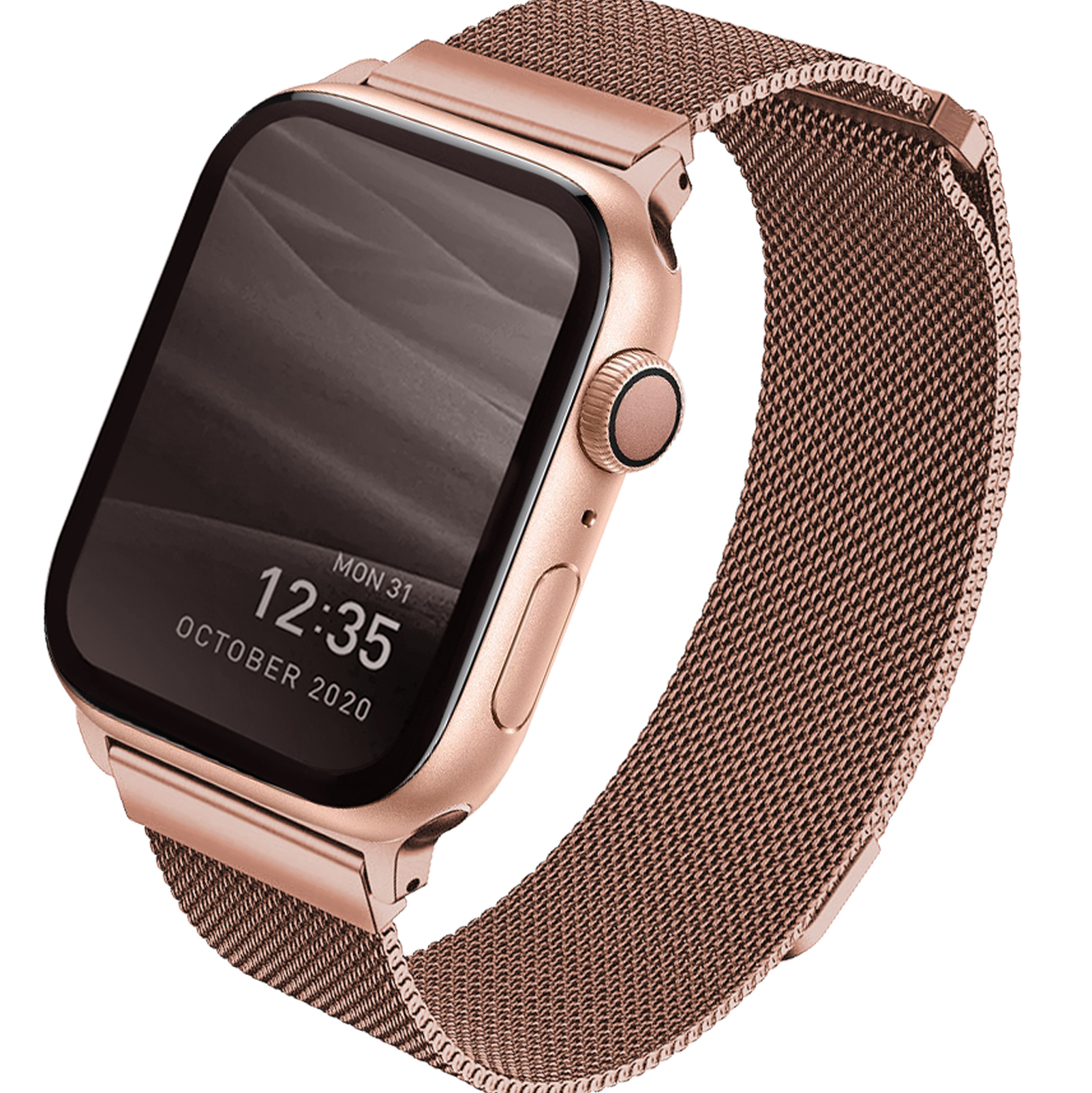 Dây Đeo UNIQ DANTE Mesh Steel Strap For Apple Watch Series 1~7/ SE (40/38MM) - Màu ROSE(ROSE GOLD)