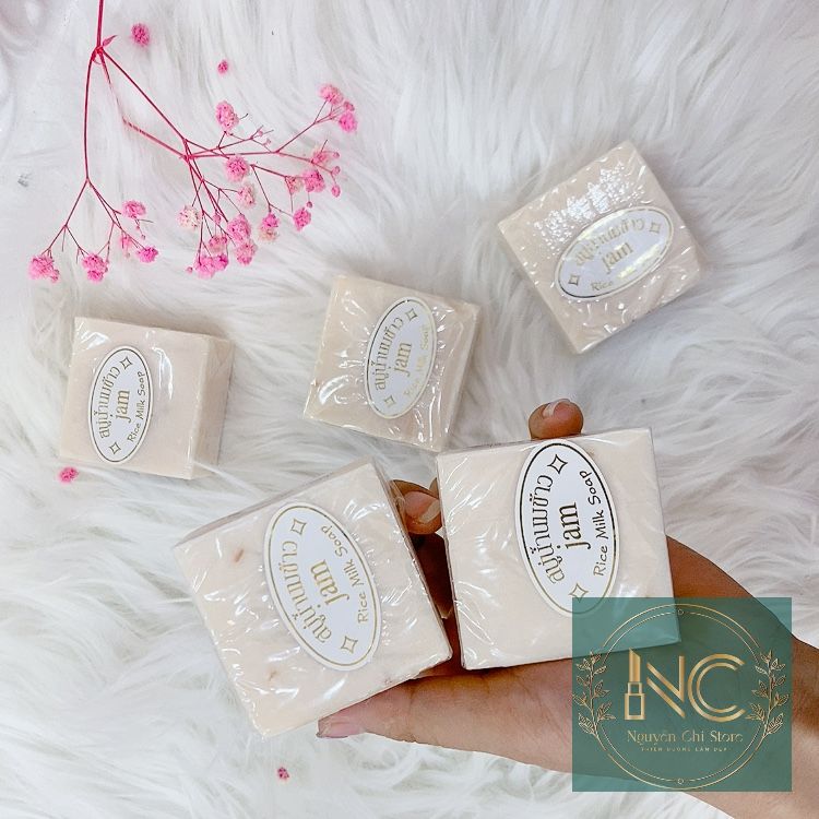 [ẢNH THẬT] Xà Bông Cục Xà Phòng Jam + Cám Gạo Thái Lan