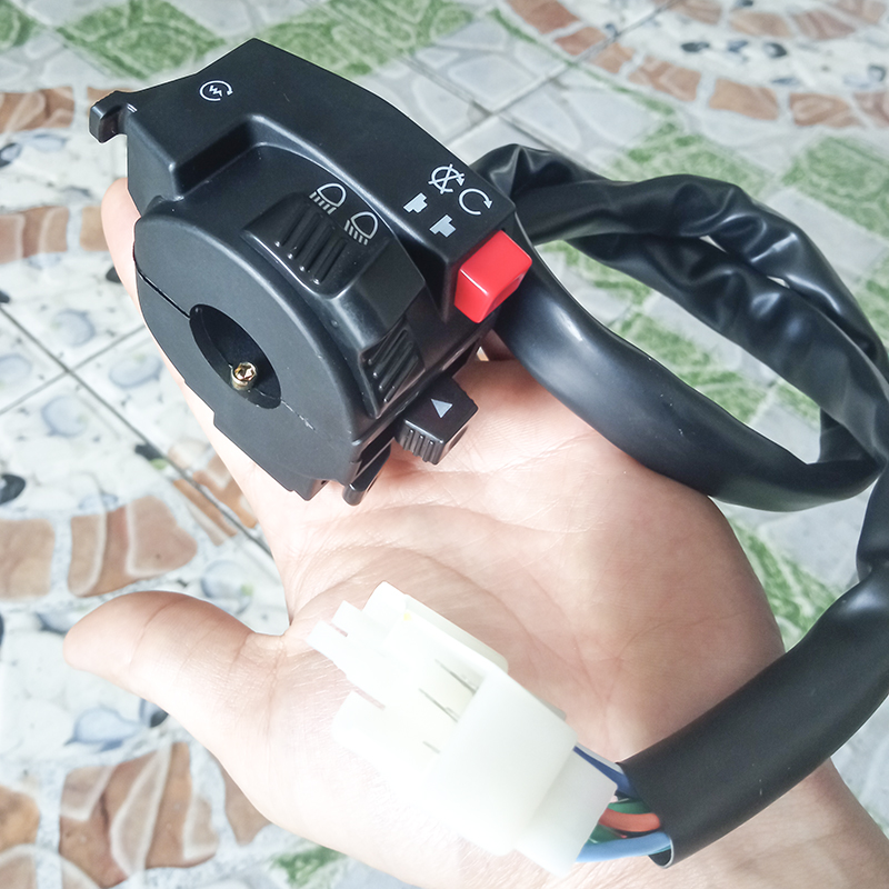 Cùm công tắc điều khiển xe wave bên trái có nút passing