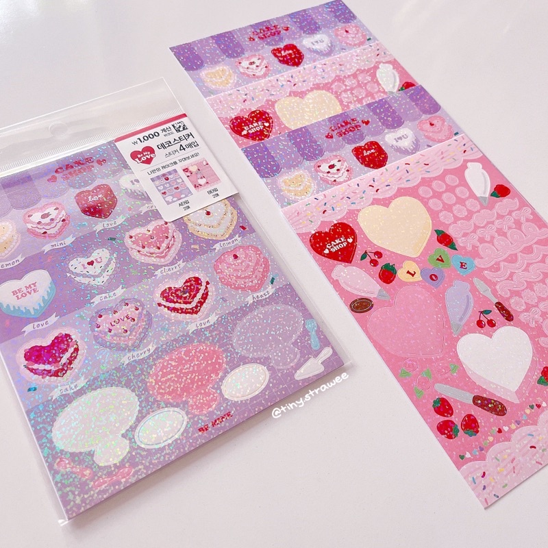 Set 5 stickers Daiso Hàn