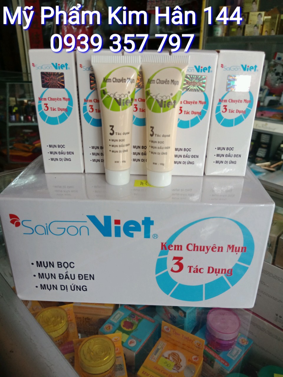 Kem  mụn 3 tác dụng Sài Gòn Việt ,