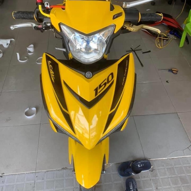 Tem rời Exciter 150 Y15Zr vàng đen - mẫu mã đa dạng - chi tiết sắc nét - nhận làm Tem rời theo yêu cầu