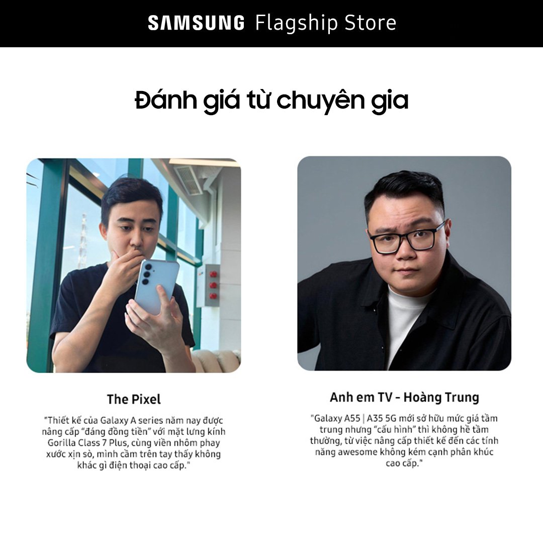 Điện thoại Samsung Galaxy A55 5G, Màn hình Super AMOLED 6,6", Camera AI, Vi xử lý mạnh mẽ 4nm