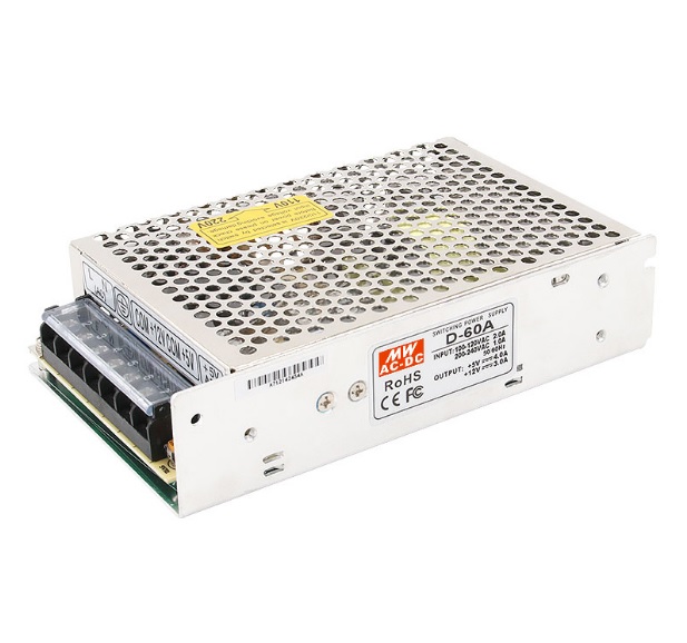 Nguồn tổ ong đôi MEANWELL 5V 12V (D-30A / D-60A)