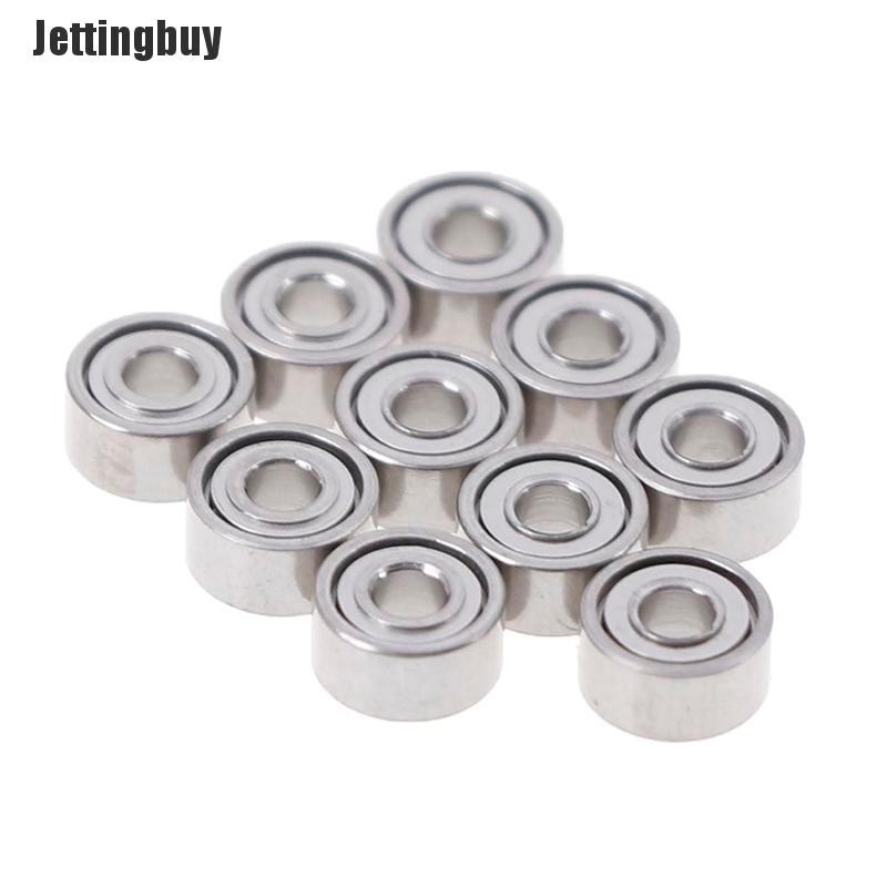 Jettingbuy 10Pcs 681XZZ 1.5x4x2mm open miniature bearings ball mini hand bearing spinner