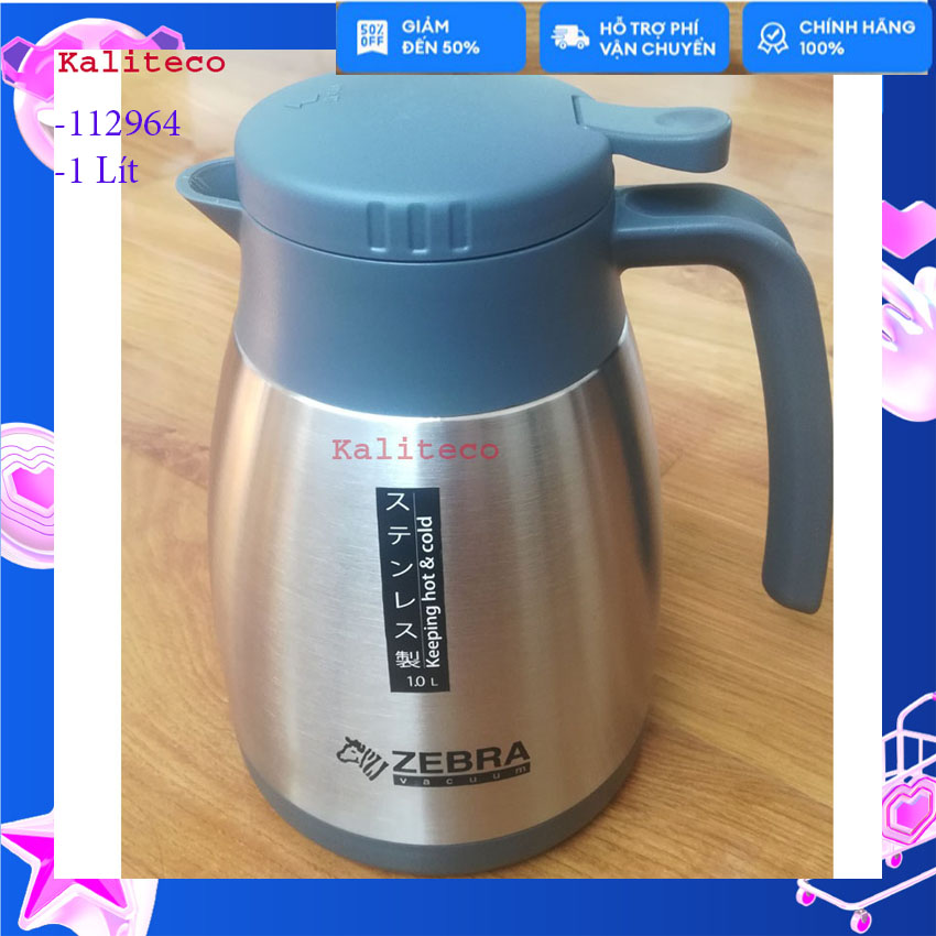 Bình giữ nhiệt inox zebra thái lan smart ii 1 lít 112964