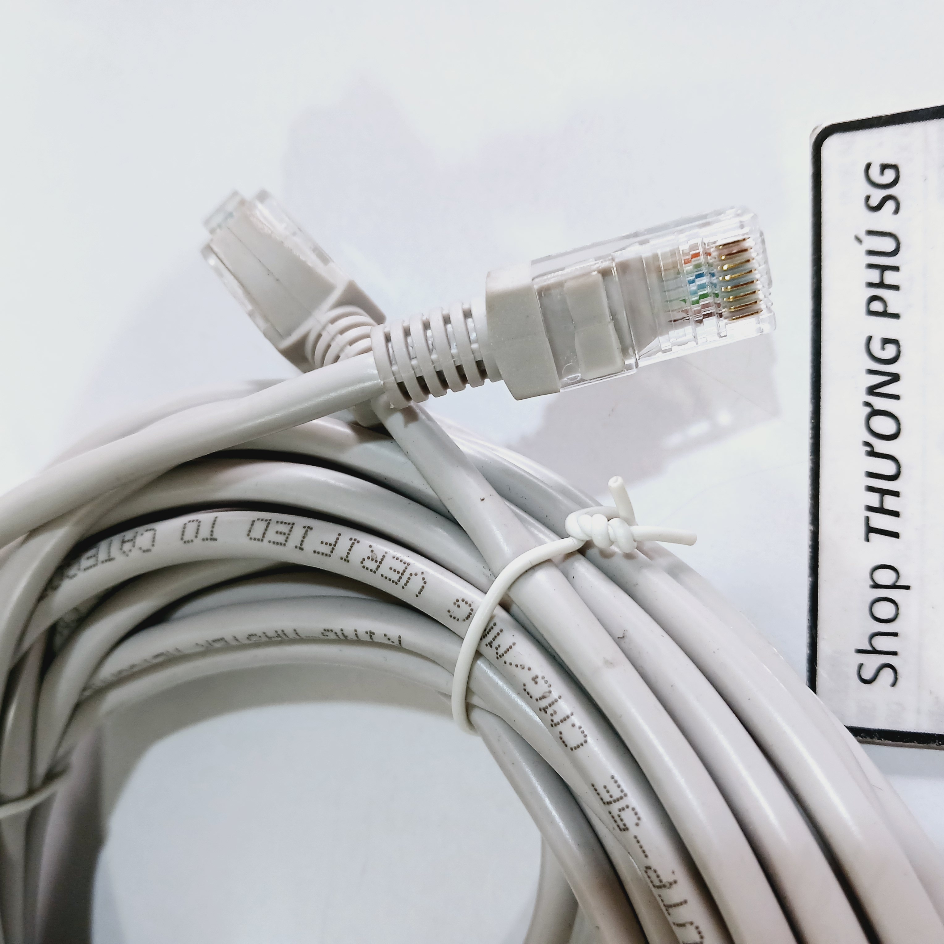 Cáp mạng 5m / 10m / 15m / 20m / 25m / 30m (Cable Lan CAT 5E, đầu đúc)