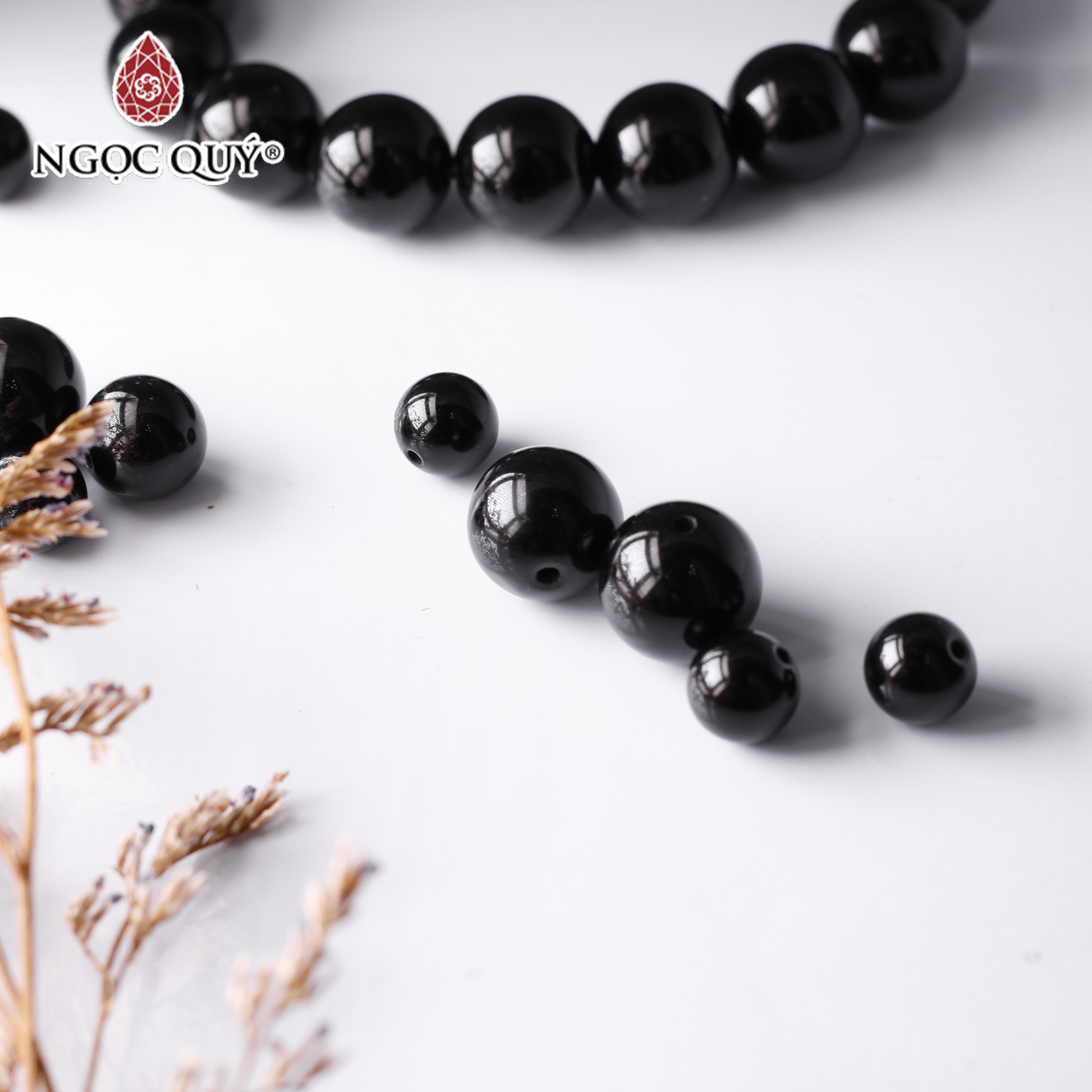 Hạt lẻ đá Obsidian - Ngọc Quý
