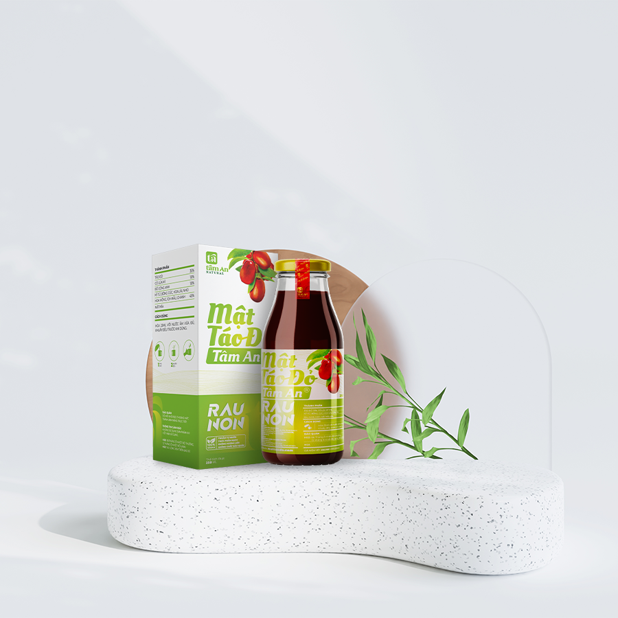 MẬT TÁO ĐỎ RAU NON TÂM AN 250ml