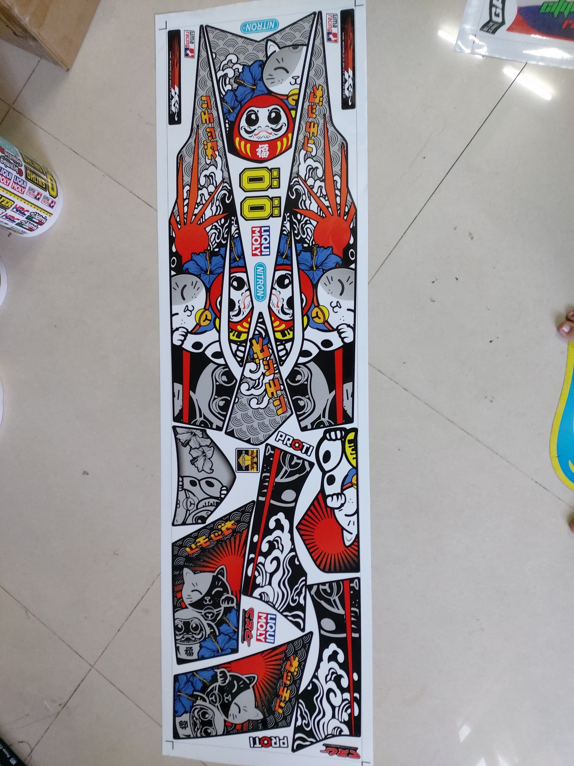 Tem rời Sirius xăng cơ daruma tatoo