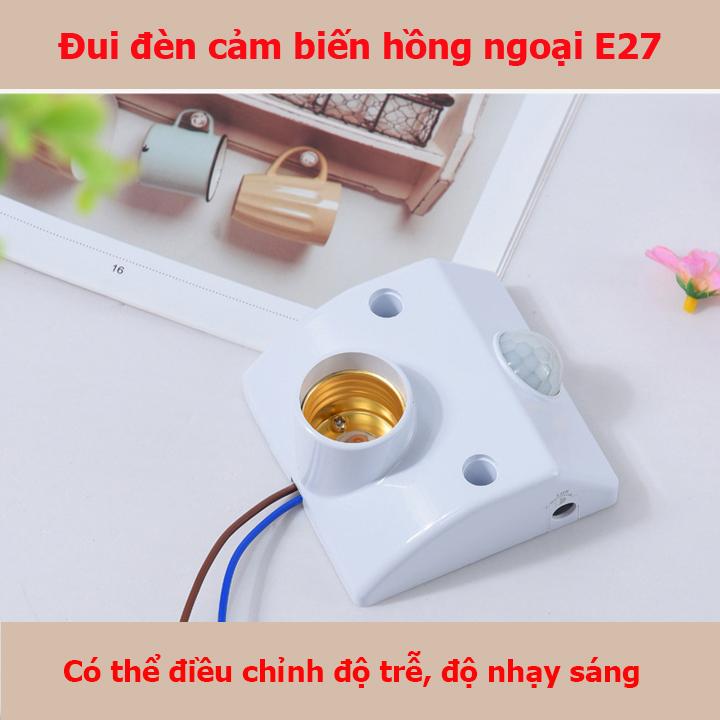 Đui đèn cảm ứng chuyển động, đui đèn cảm ứng hồng ngoại, đui đèn điều khiển từ xa, đuôi đèn cảm ứng