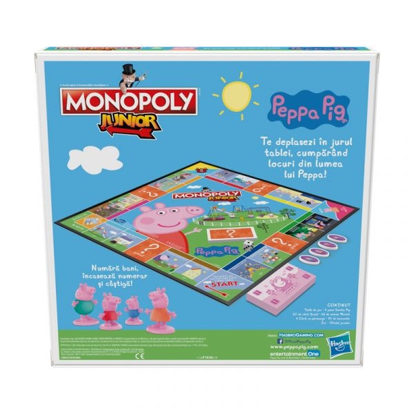 Cờ Tỷ Phú Monopoly Junior Peppa Pig - Hasbro Gaming F1656