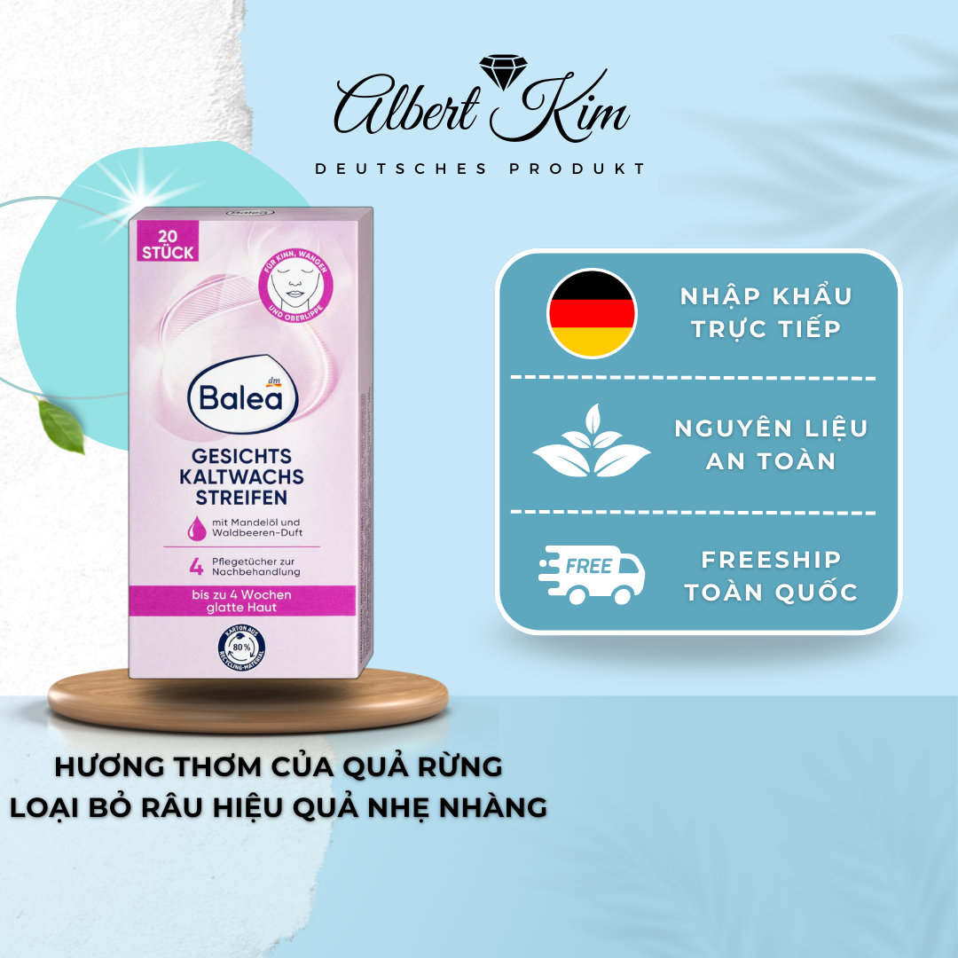 [ Hàng Đức ] Miếng tẩy lông mặt, mép, ria, lông mày - Balea