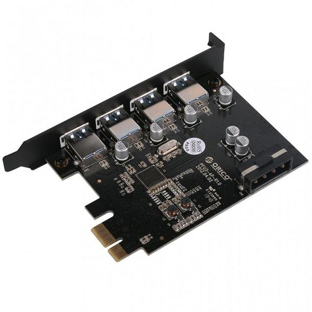 Card 4 cổng Usb 3.0, gắn cổng PCI cho PC