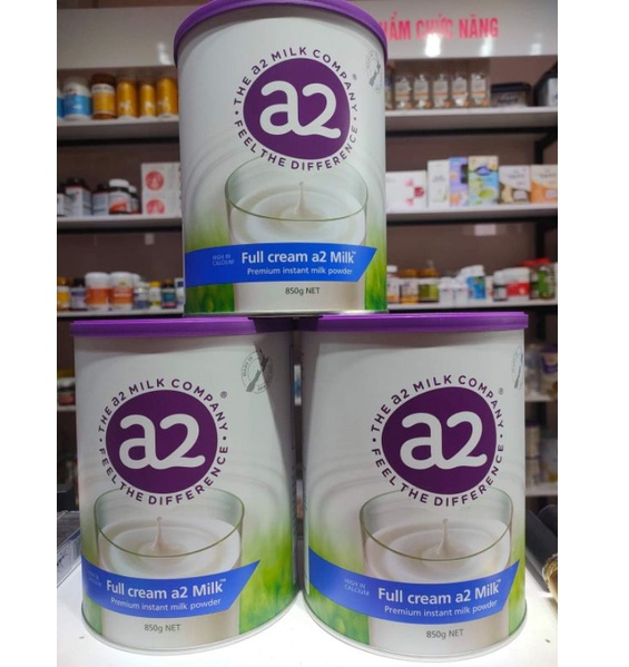 Sữa bột A2 lon Nguyên kem của Úc 850gr