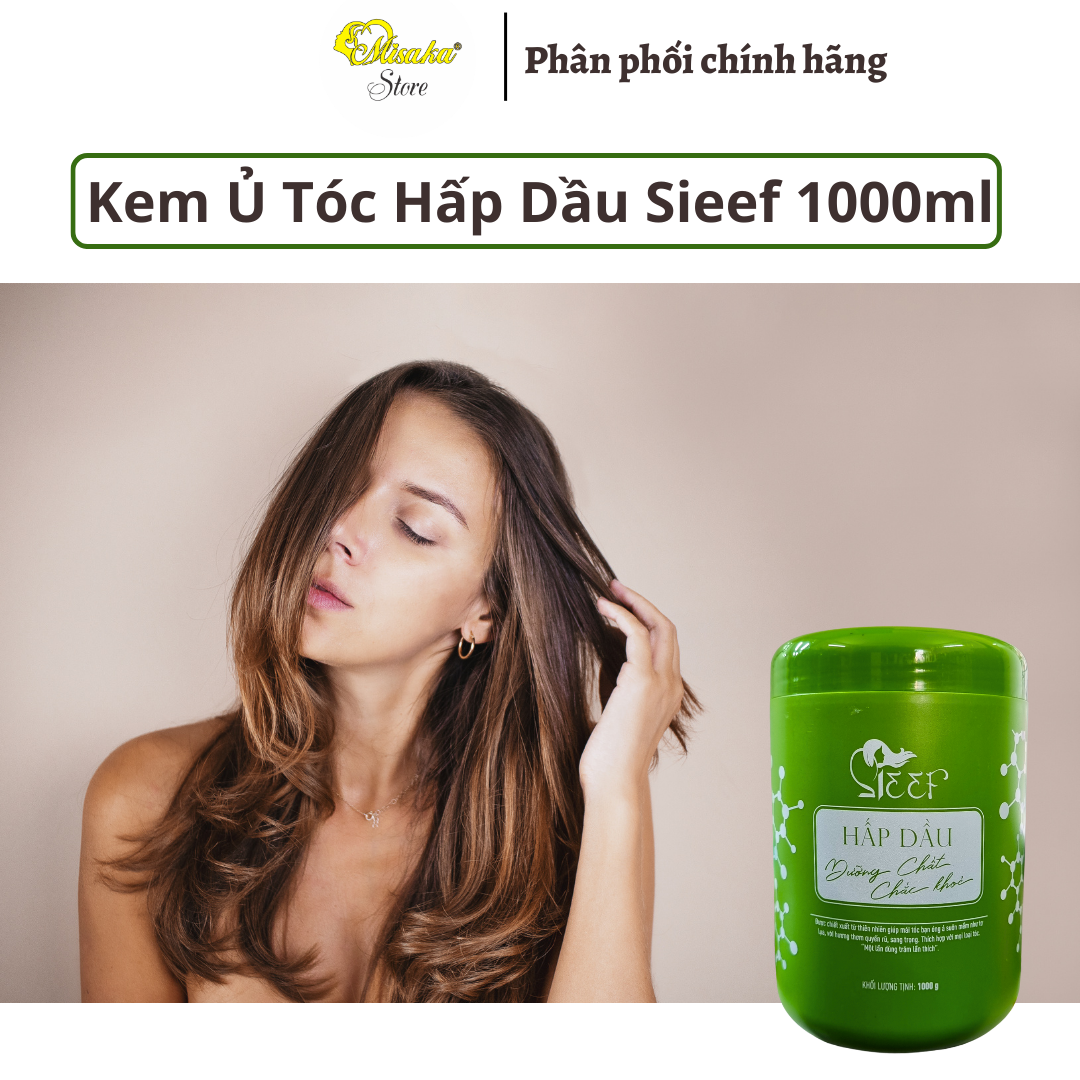 Kem ủ Xả hấp dầu Collagen mềm mượt Sieef 870ml