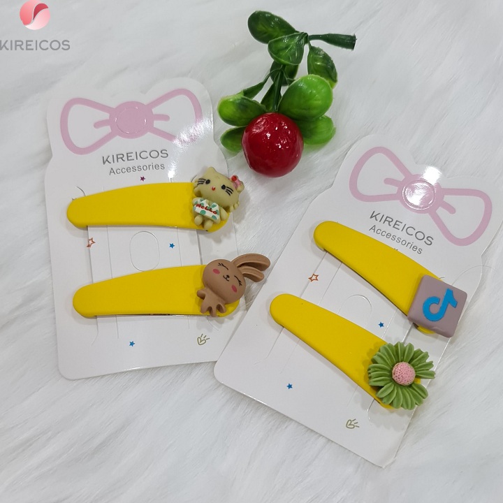 [HCM]Set 2 Kẹp Mái Nhựa Nhám Cho Bé