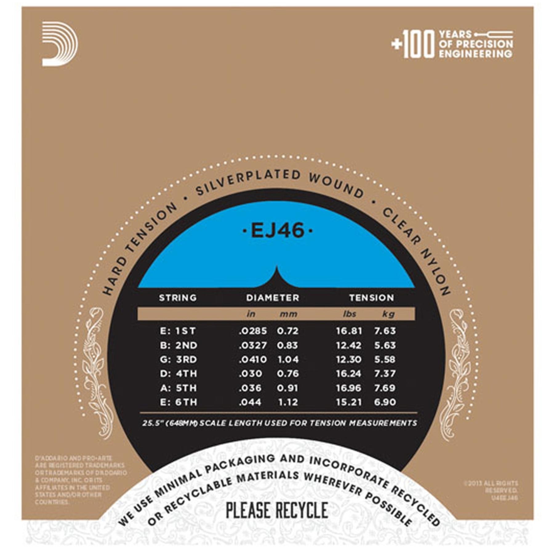 Dây đàn guitar classic Addario EJ46
