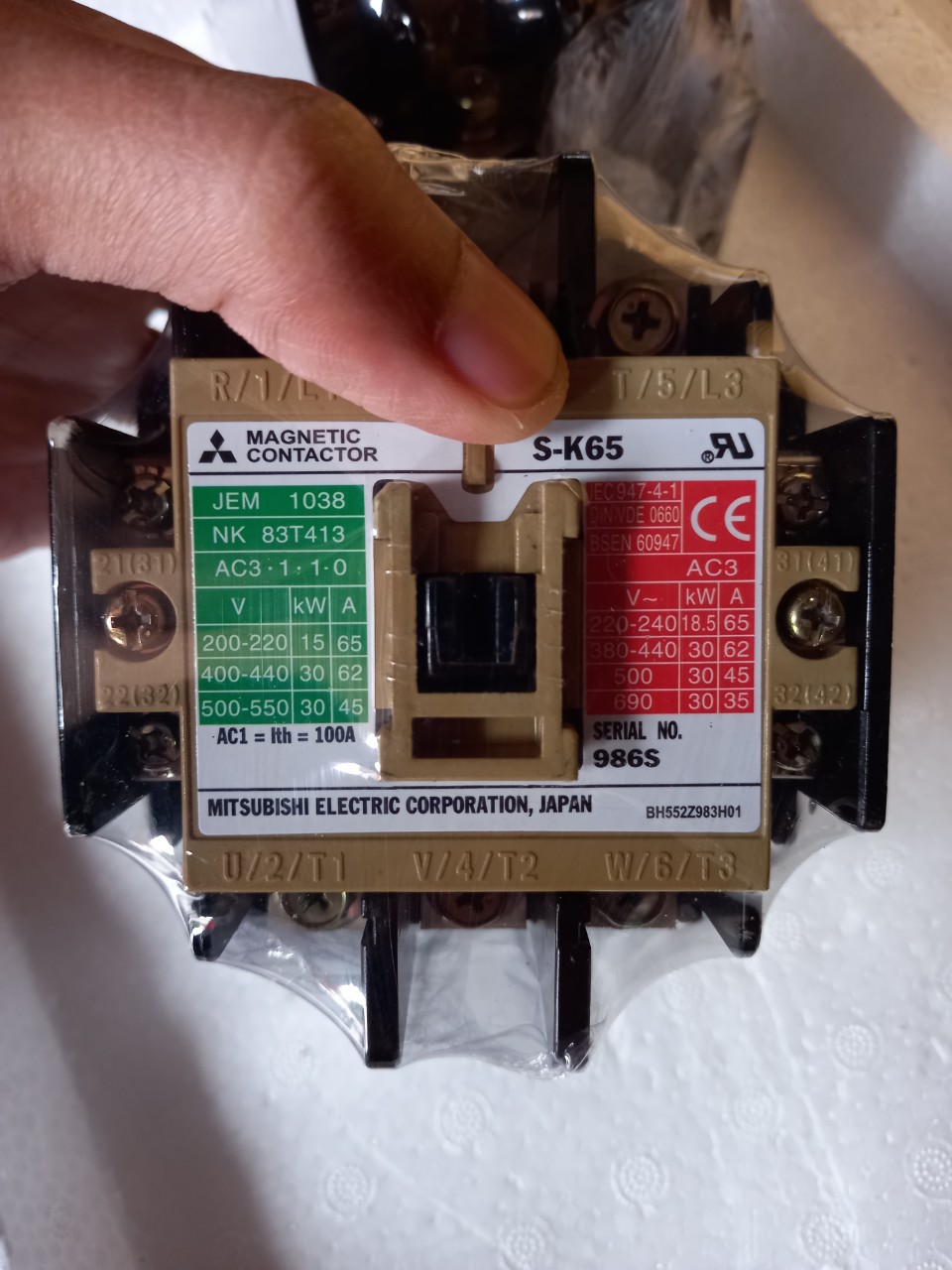 KHỞI NHẬT 65A CONTACTOR NHẬT