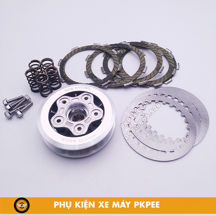 Combo Nồi Độ 5 Lò Xo Kèm Bố Lá Sắt Sum Racing – Gắn Dream, Wave | Phụ Kiện Xe PKPE