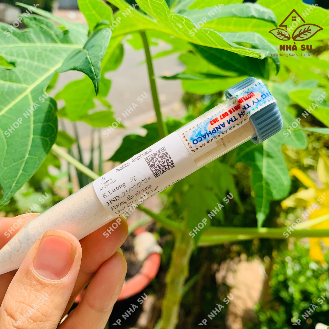 Men cái làm Natto tươi Anphaco (Đậu tương, đậu nành lên men kiểu Nhật Bản) - lọ 9 gram