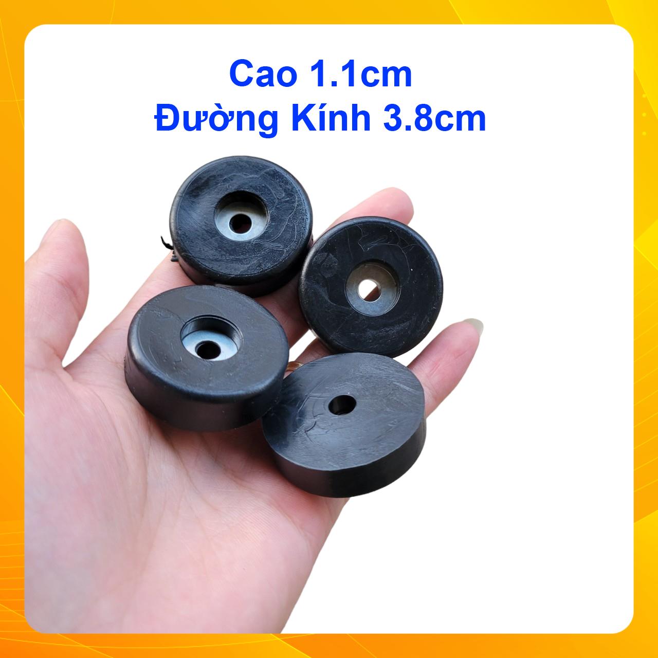 Đế Lót Loa Ampli Cao Su Có Lót Long Đền (1 BỘ 4 CÁI) DCS