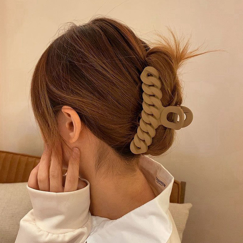 Kẹp tóc xoắn xích phong cách
